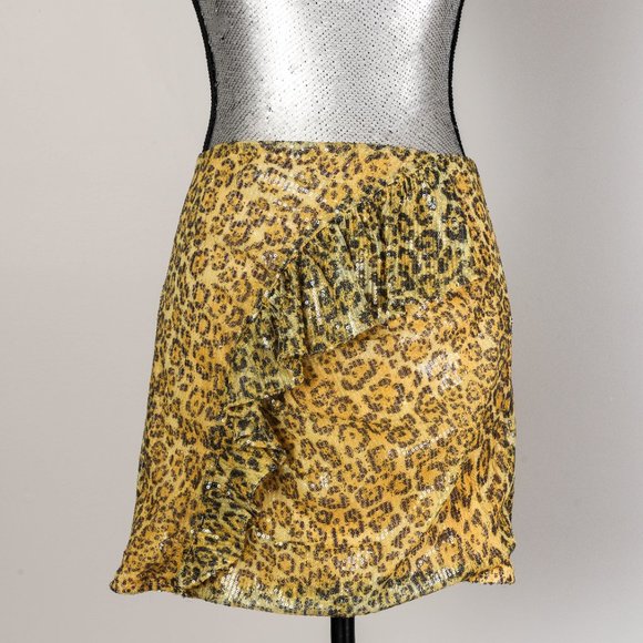 NWT ENDLESS ROSE MESH SEQUINED MINI SKIRT - M - Picture 3 of 5